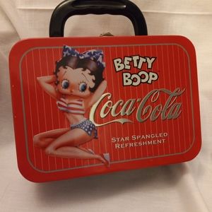 Collectable Betty Boop Coca-Cola lunchbox tin
